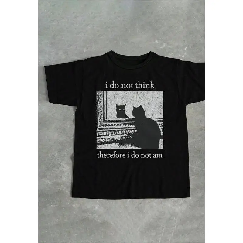 

Women's Cat & Letter Print Round Neck Tee, Fashion Casual Crew Neck T-Shirt For Daily Holiday Vacation Outdoor Wear, Ladies Clot