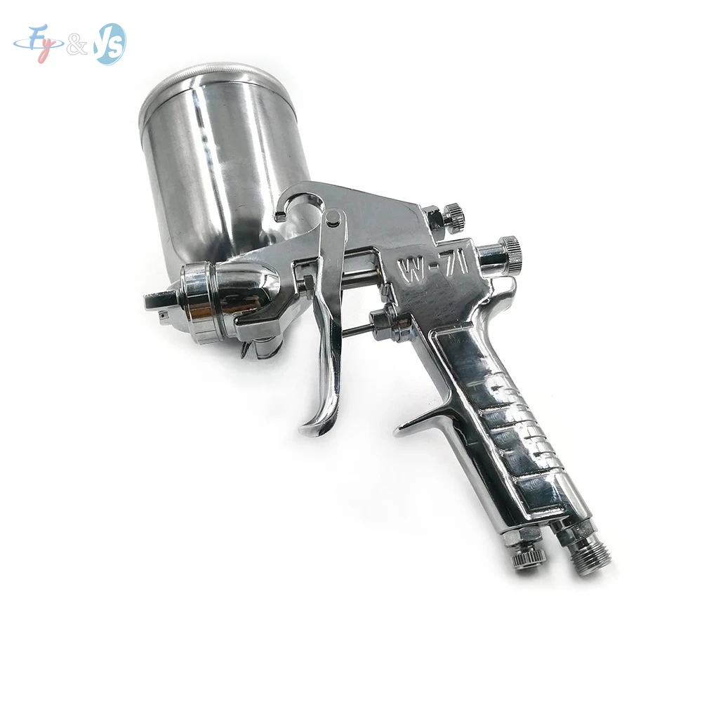 W-71G Professional HVLP Gravity Paint Spray Gun, 1.3mm/1.5mm Nozzle High Transfer Efficiency for Car Auto Furniture Paint