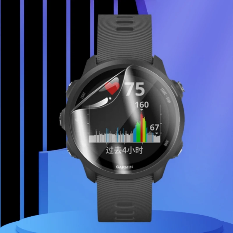 보호대 스크래치 방지 투명 필름, Garmin Forerunner 245/ 245 뮤직 젤 소프트 스크린, 5 개