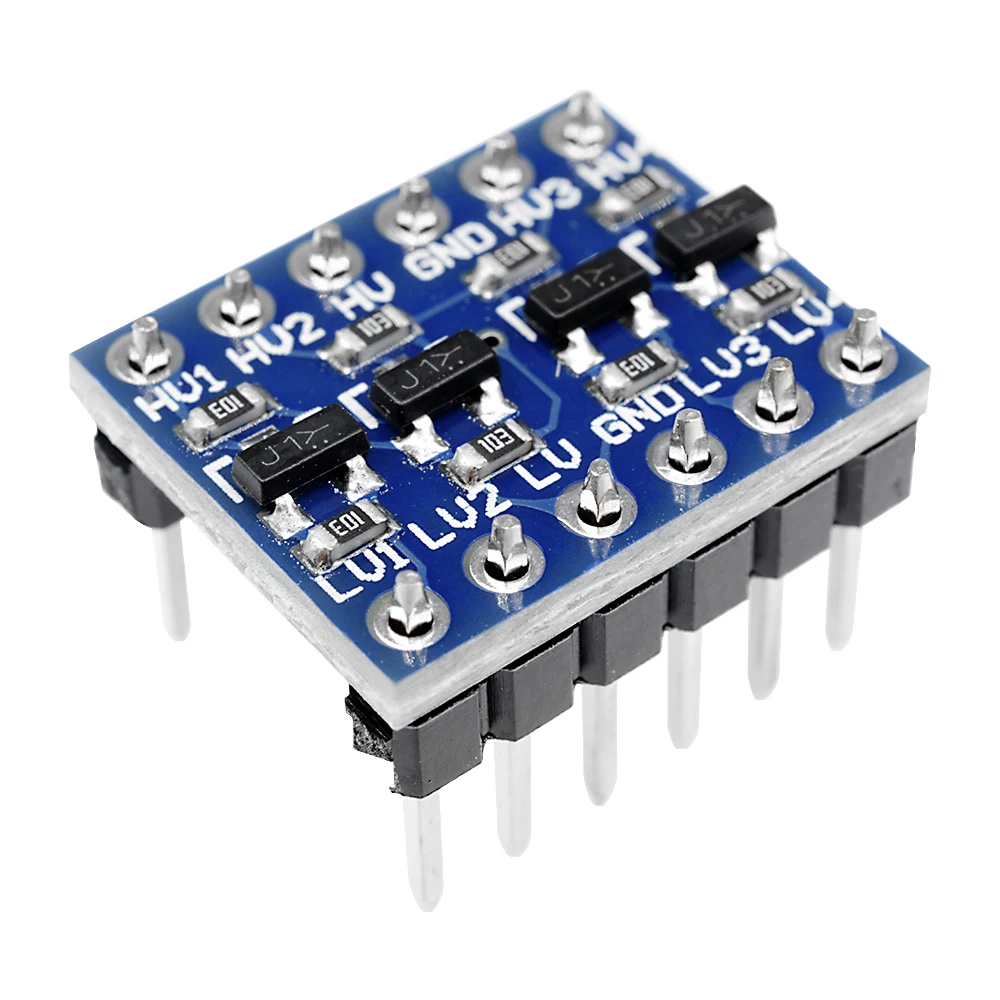1-20Pcs 4MOS Transistor Level Conversion Module 3V and 5V 4 Channels Logic Level Shifter 4 Way Bi-Directional Module High Speed