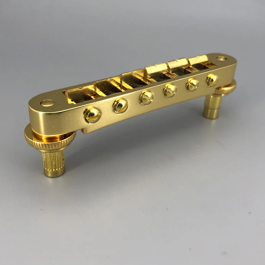 Tune-O-Matic Guitar Bridge Nashville Type Gold Chrome For Lespaul