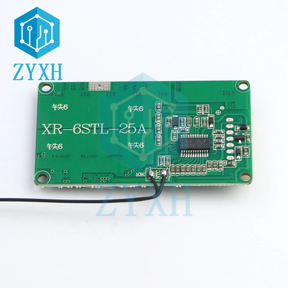 Balanced BMS 6S 21.9V 19.2V 25A 20A 15A LiFePO4 Battery Charge Board Common Port NTC Temperature Protection For Ebike Escooter