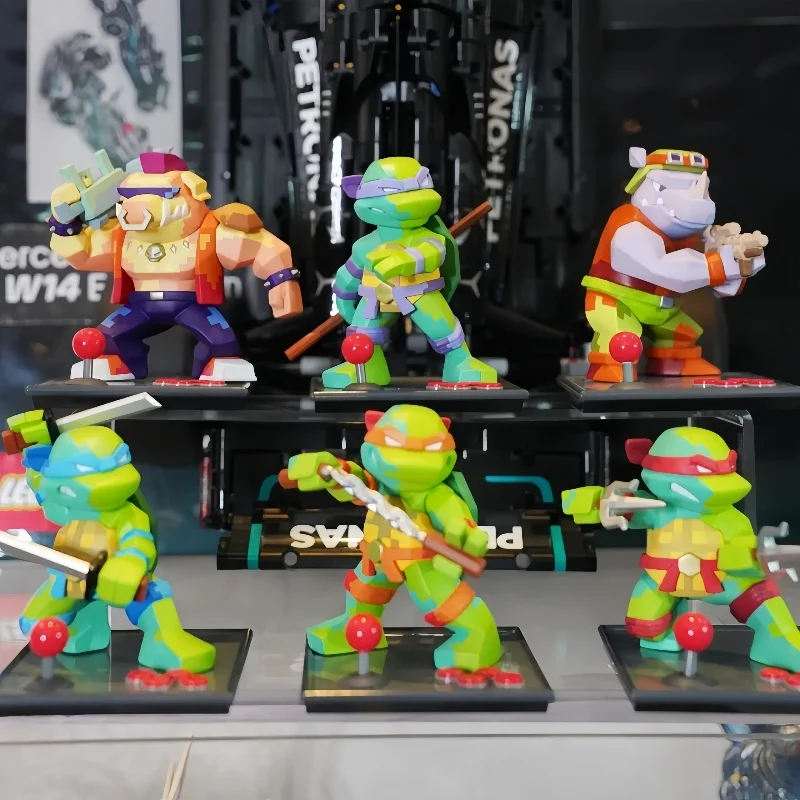 Mighty Jaxx Arcade Teenage Mutant Ninja Turtles Series Blind Box Trendy Anime Handmade Accessories Doll Male Gift