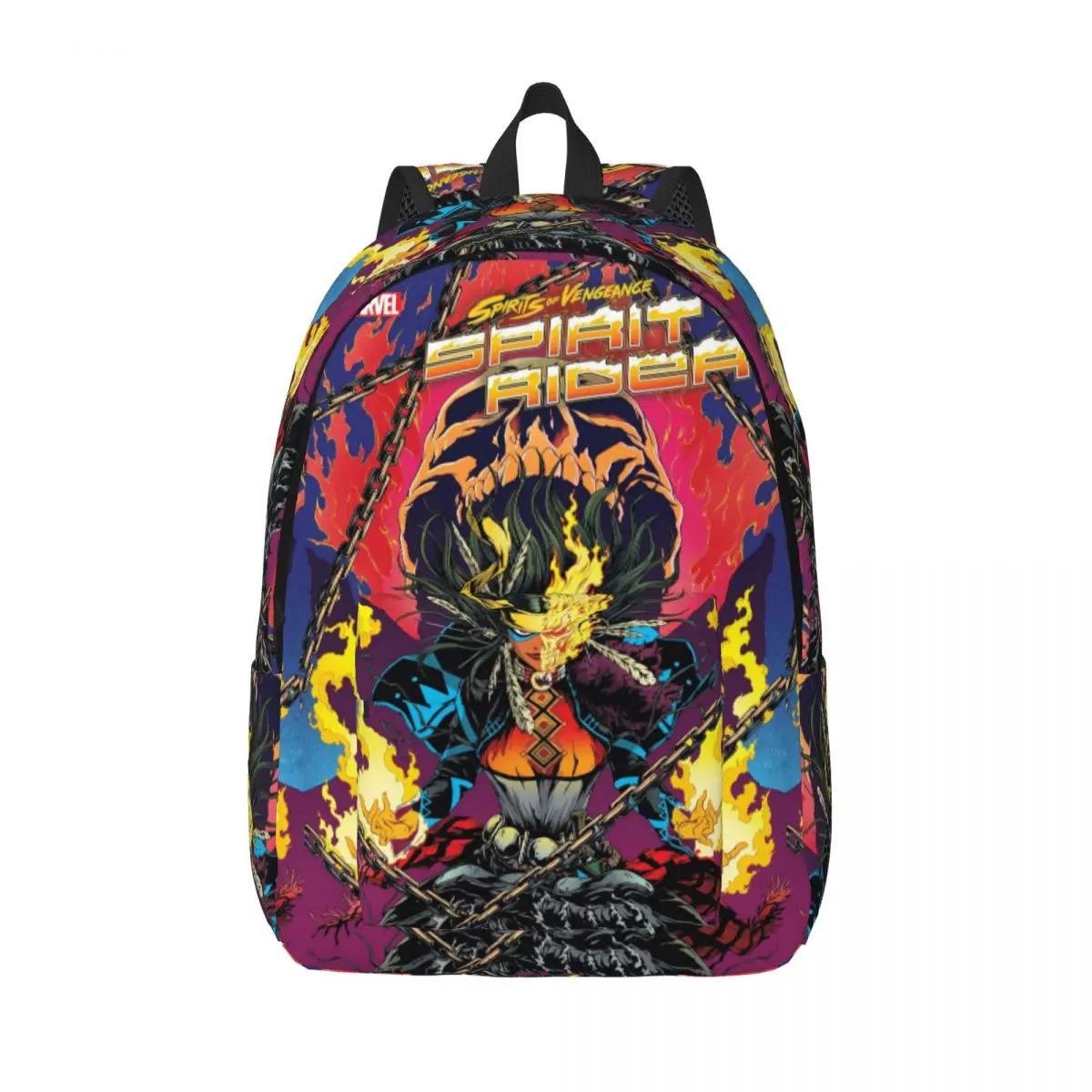 

Custom Comics Sorcerer Suprehero Laptop Backpack Men Women Basic Bookbag for School College Students Ghost Rider Bag