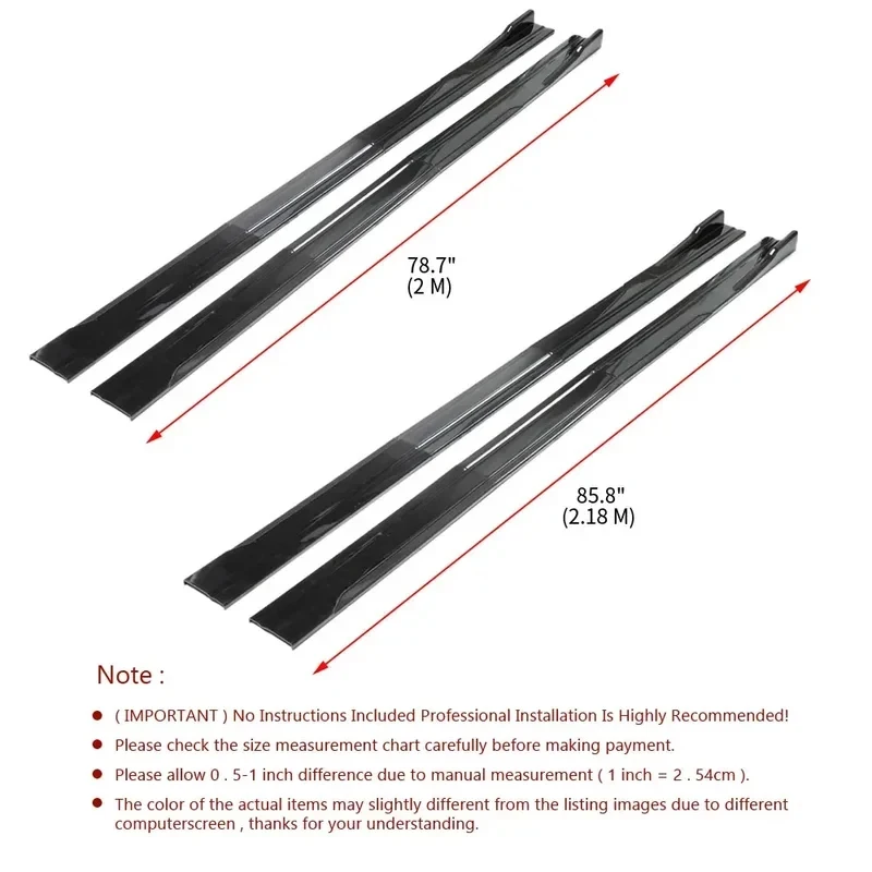 High Quality Performance Racing Style 2.18 Meter Side Skirt Lip Upgrade Mod Parts Fit Changan V