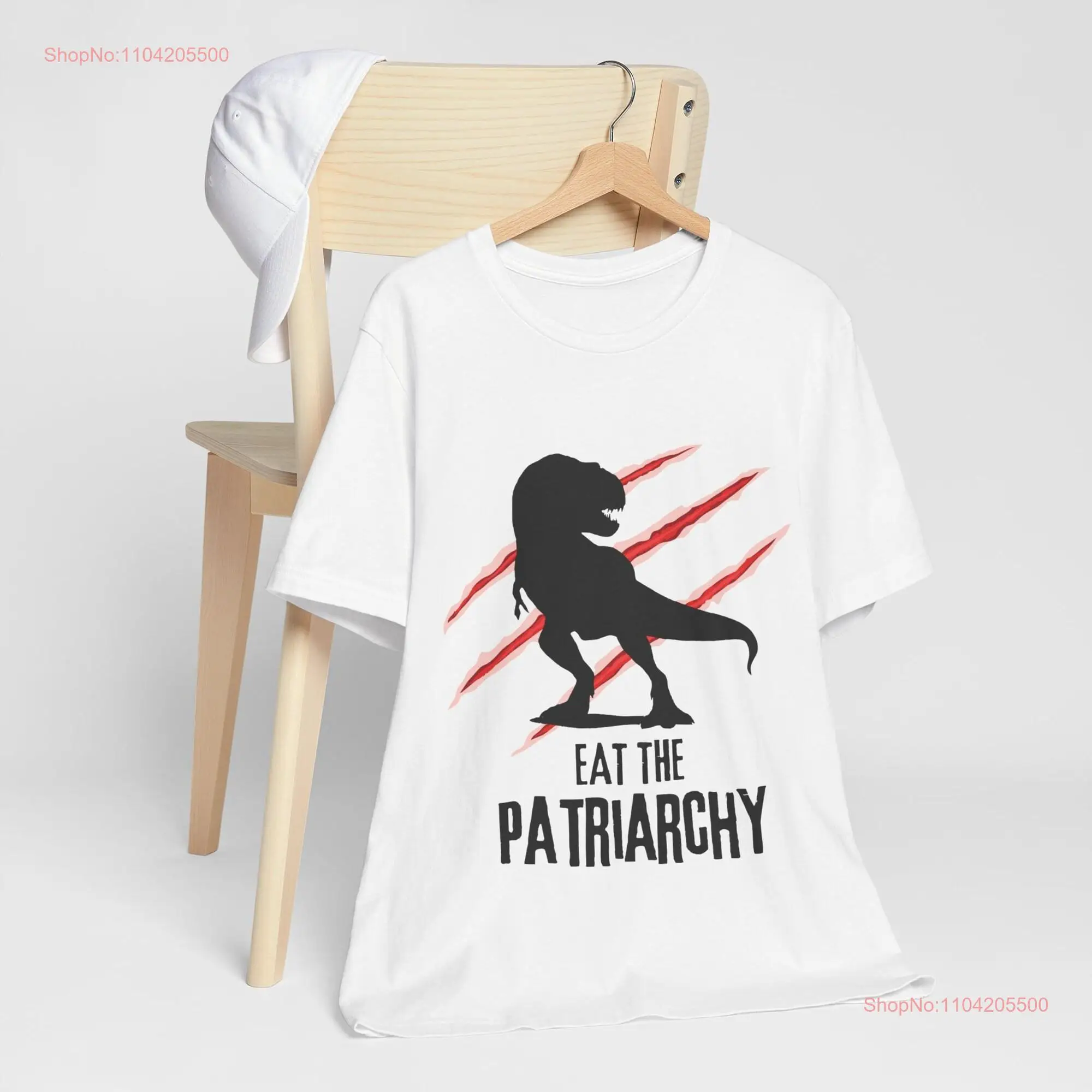 Eat the Patriarchy Dinosaur T Shirt Fierce Feminist Statement Empowering Women's Equality Clothing Feminism Style