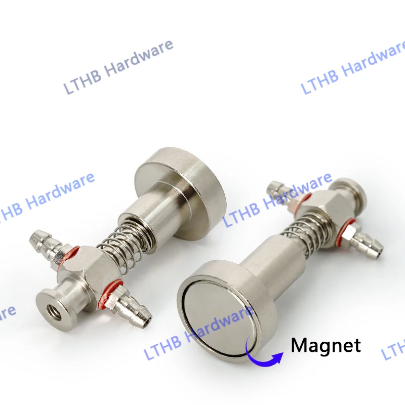 Pneumatic Vacuum Suction Cup Holder Magnet Connecting Rod 11mm/7mm Installation Head Sucker Base Manipulator Automation Tool
