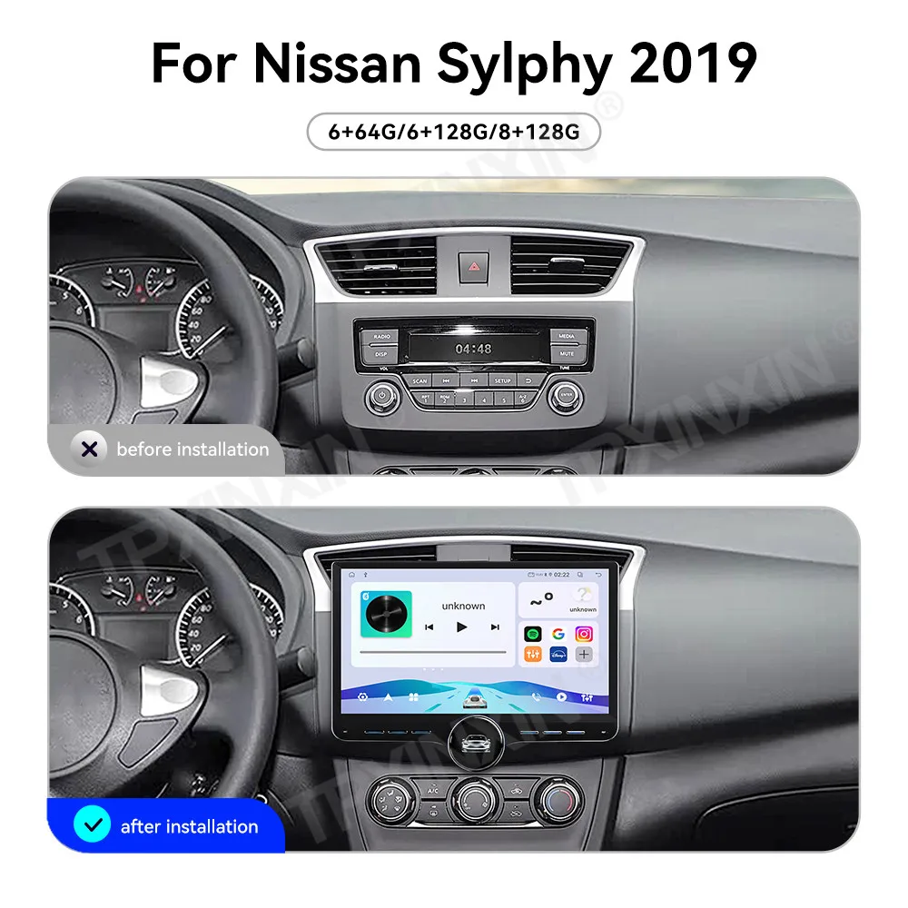 11.5 Inch Screen Car Radio For Nissan Sylphy 2019 Android GPS Navigation Multimedia Video Player Stereo Receiver Head Unit