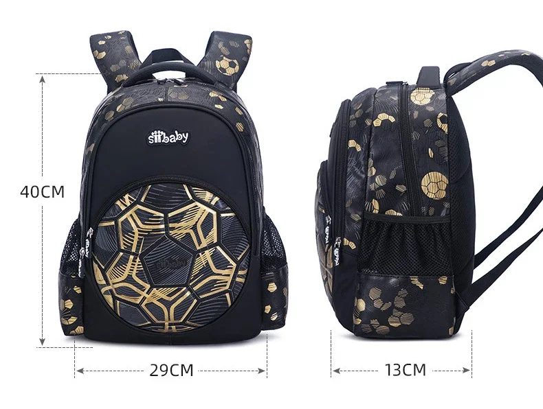 High-Grade School Bags For Boys New Primary 1-3 Grade School Orthopedic  Backpack Football Bag For Kids Satchel Knapsack Mochila