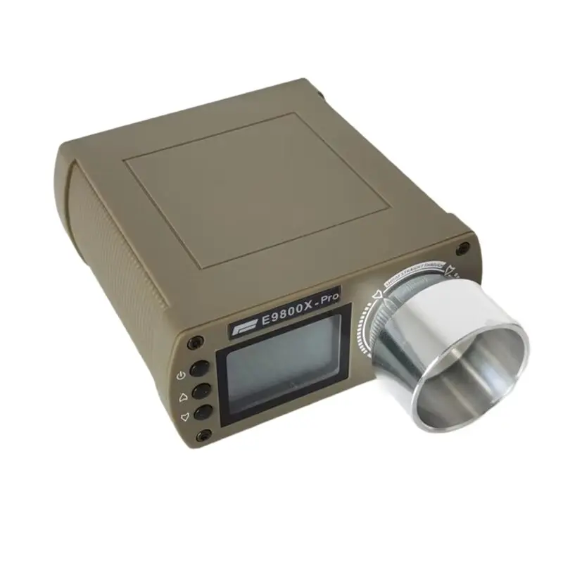 

Хронограф для измерения скорости B29C-E9800X-Pro с ЖК-дисплеем — это обновленная версия тестера скорости E9800X, измерения производятся как показано на изображении.