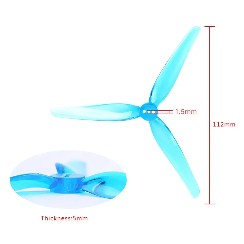 20pcs/10pairs iflight Nazgul 5030 5inch 3 blade/tri-blade propeller prop compatible with iFlight XING 2005 motor for FPV part