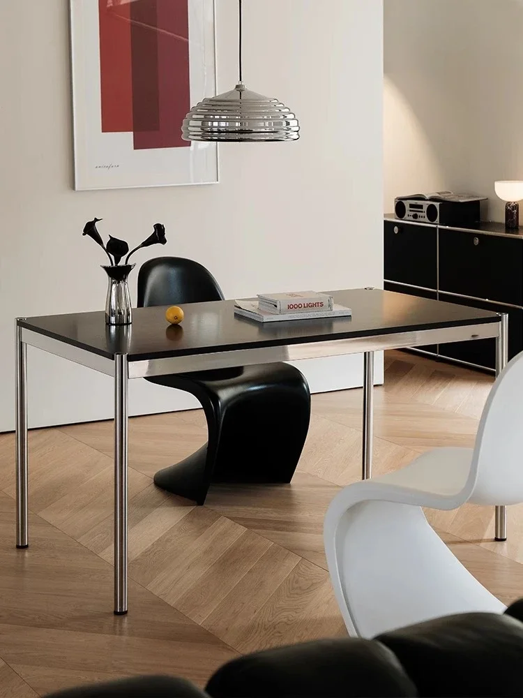 Bauhaus Small Home Workbench Desk Stainless Steel Desk