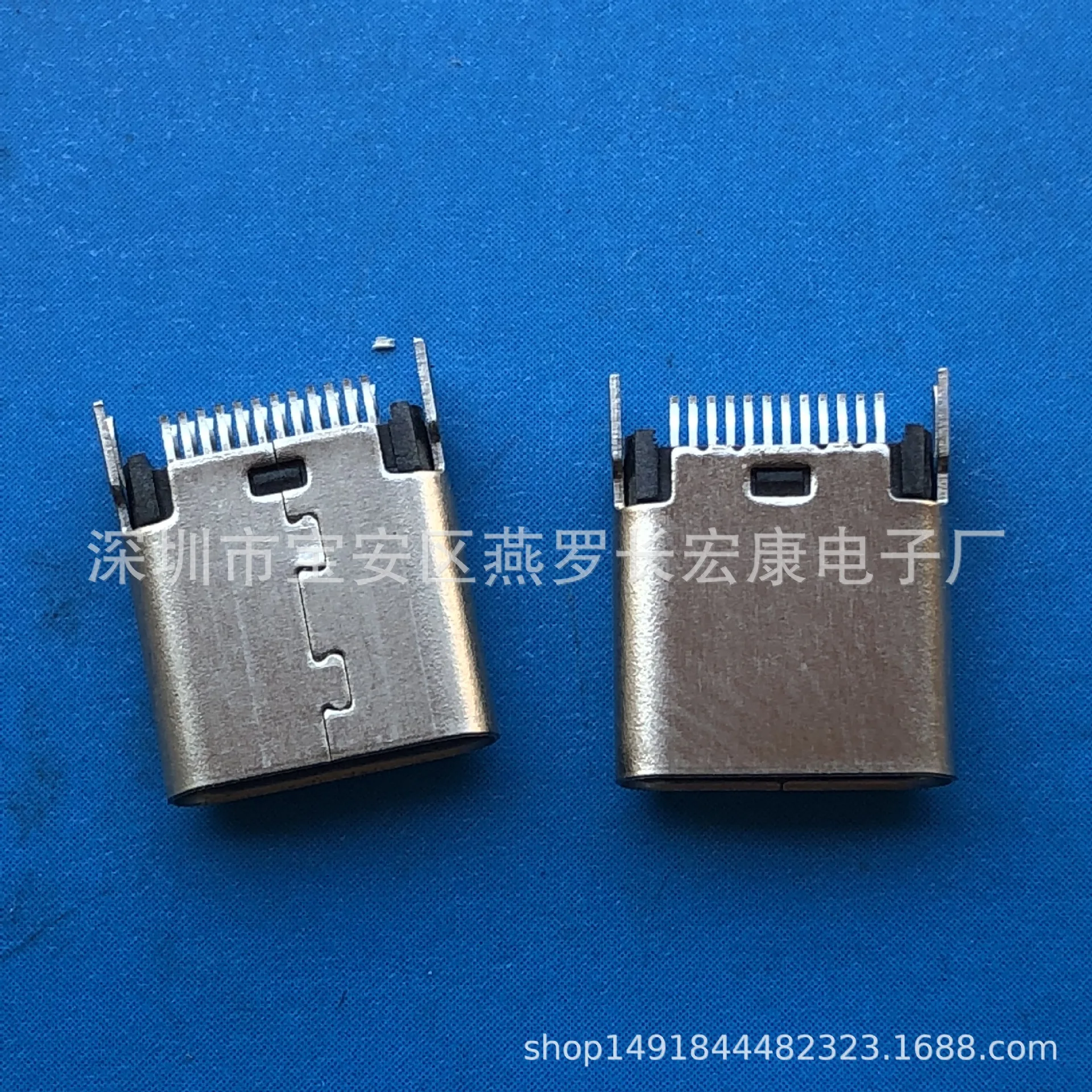 For supplying TYPE-C Male USB 3.1 TYPE-C Clamp Male Short Body with Shell Feet Exposed 8.5mm