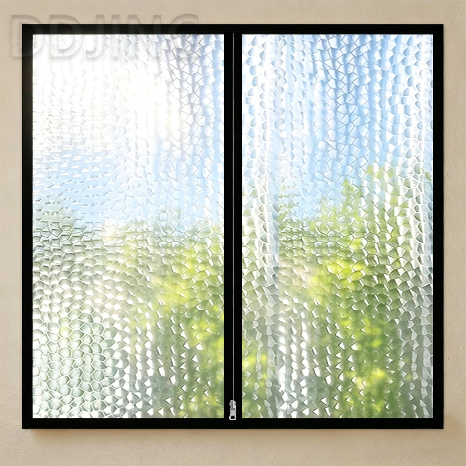 Black winter warm curtains, diamond free self-adhesive insulation curtains, windproof and cold proof sealed curtains