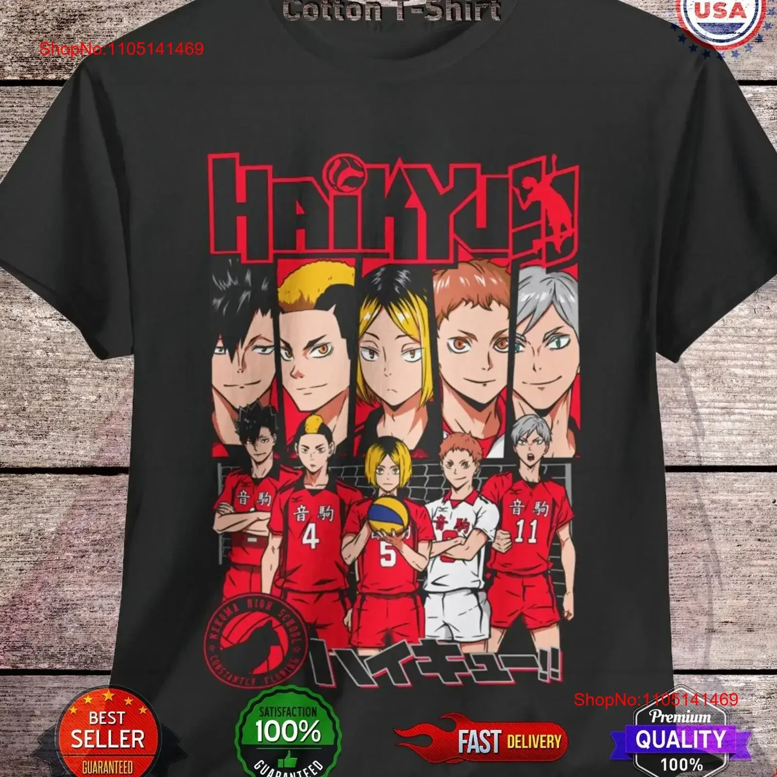 Nekoma Haikyuu Tetsuro Kuroo Kenma Kozume camiseta Anime voleibol japonés vintage lavado versátil suave transpirable elegante
