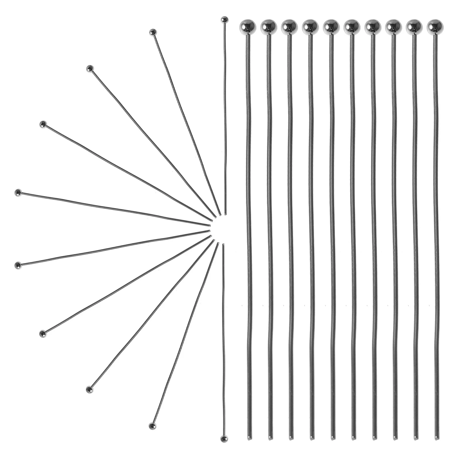 

100Pcs Ball Head Pins Jewelry Making Metal Straight Pins DIY Corsage Beads Crafts Necklace Bracelet Earring Jewelry Craft
