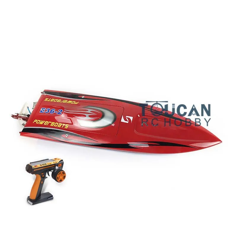 E36 Fiber Glass RTR RC Racing Boat Radio Control Speedboats Electric Ship Model With Motor Servo ESC Battery Ready To Run