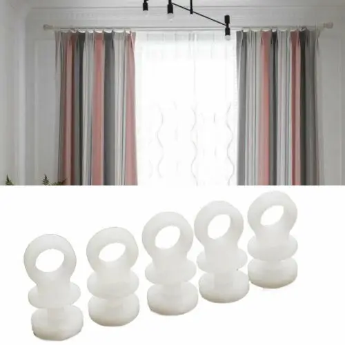 50pcs Plastic Curtain  Track Hook S Runner Fit For  Camper Van  Motorhome  Caravan Boat Home Hanging Curtain Glider Hook