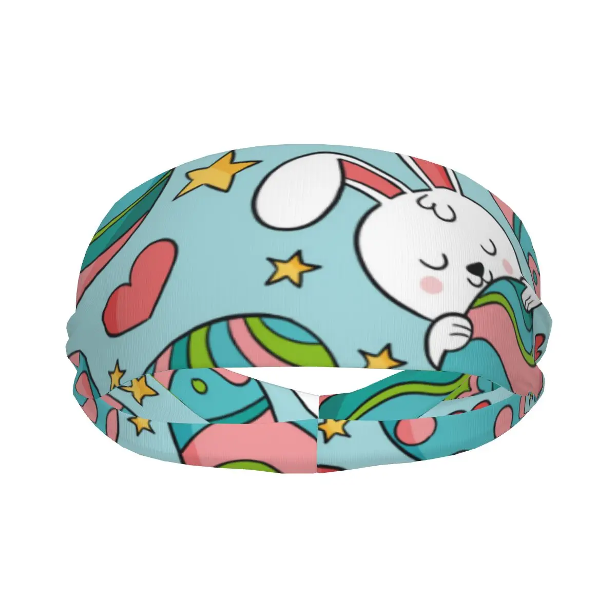 

Easter Rabbits And Eggs Elastic Hair Band Yoga Headband Makeup Hair Hoop Headwrap