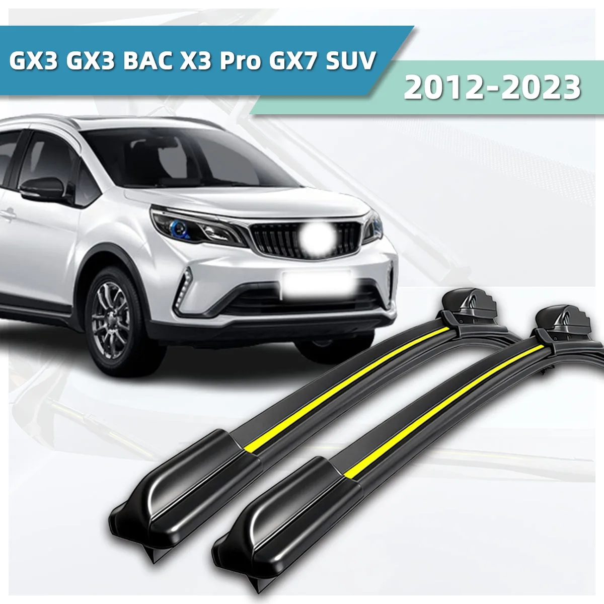 Suitable For Geely GX3/GX3 BAC X3 Pro/GX7 SUV(2012-2023)Wipers All-Weather High-Definition Stable Durable Car Windshield Wipers