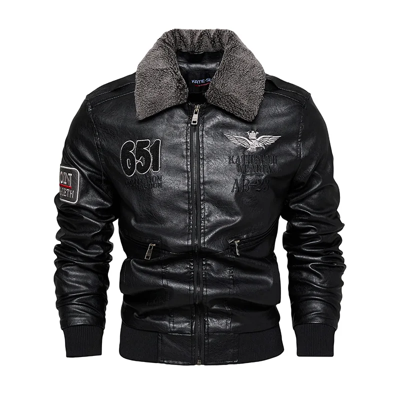 balck leather jacket