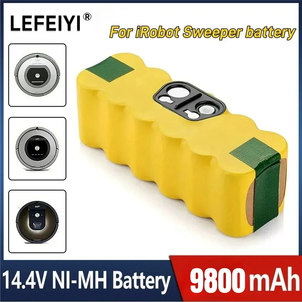 Battery for iRobot Roomba 780, 880, 900, 600, 500, 800 Ni-MH 14.4V 6800mAh