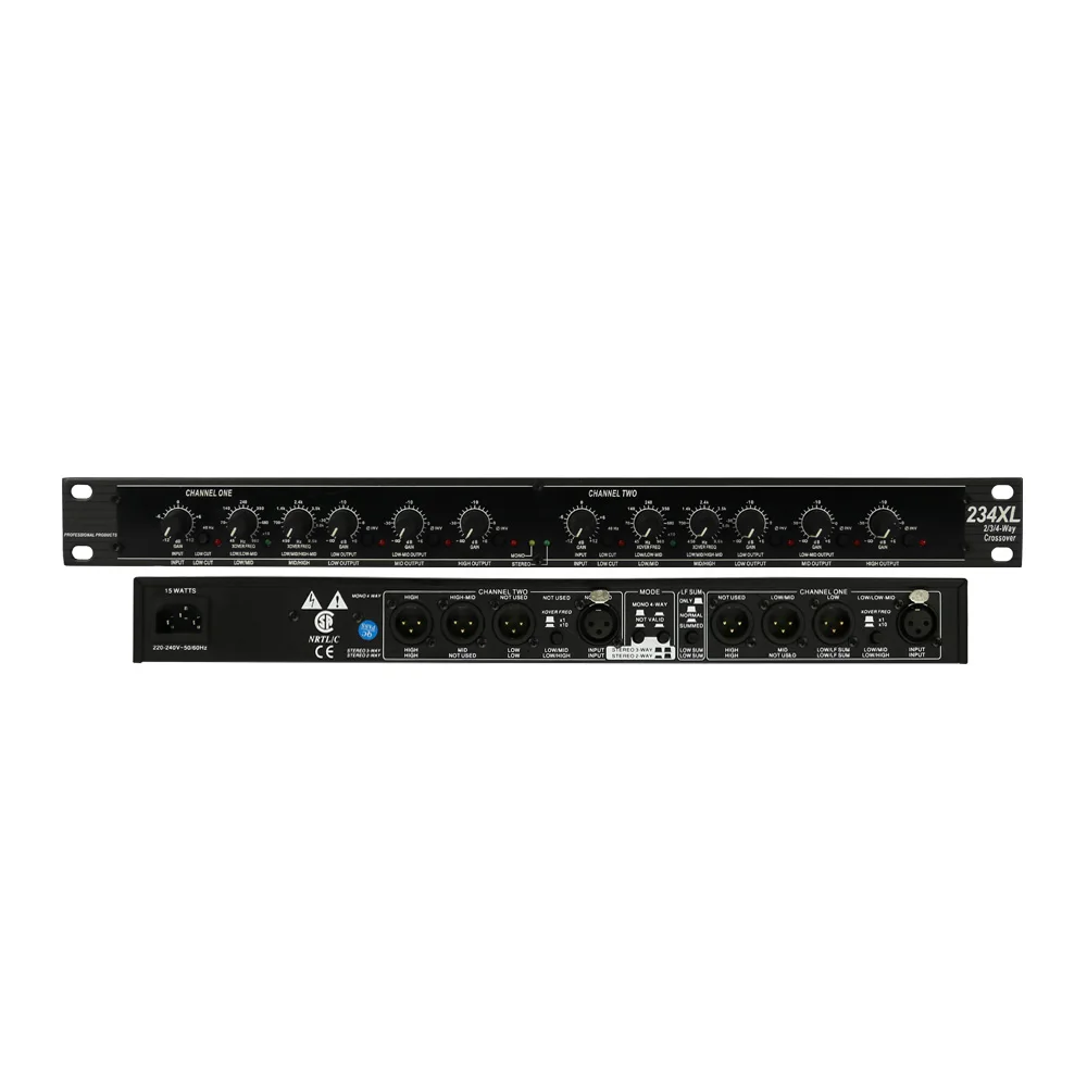 Professional Audio 2/3/4 Way Crossover 234XL