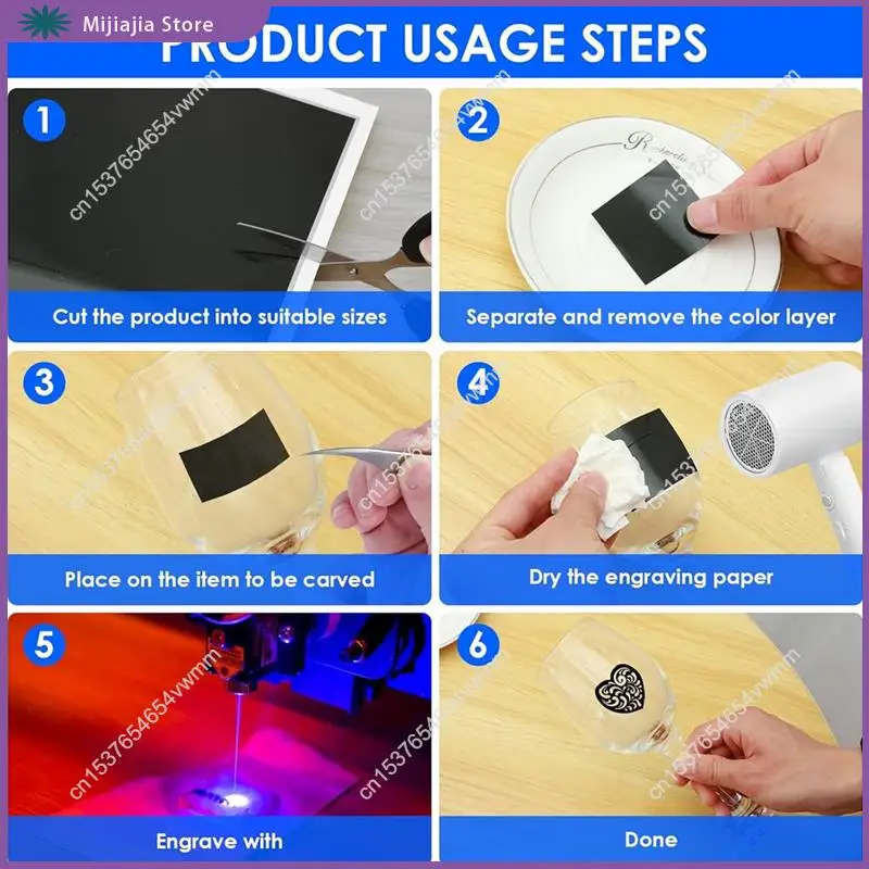 5 قطع من ورق وضع العلامات بالليزر 15 × 10.63 في أوراق الليزر السوداء لوضع علامات ونقش الألياف بالليزر