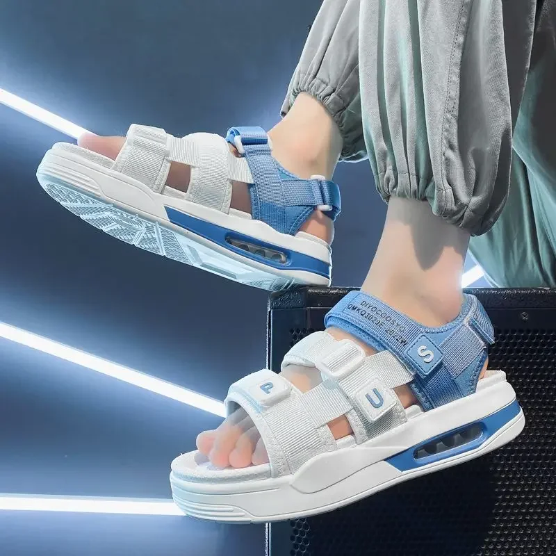 

Уличные пляжные мужские сандалии с открытым носком, оптовая распродажа, роскошная повседневная обувь высокого качества H in Deal