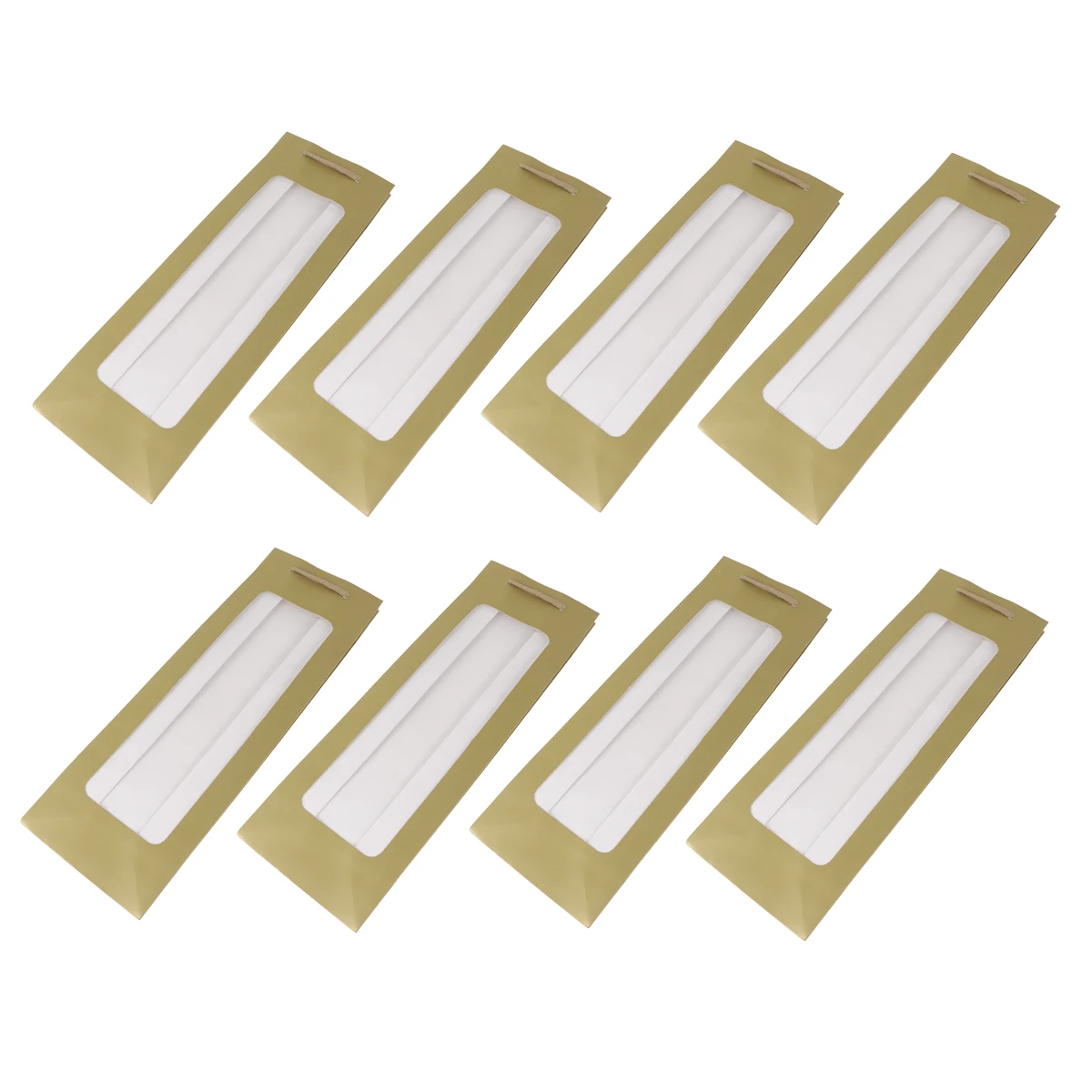 

12pcs Red Wine Bags Kraft Paper Gift Bag Rectangle Single Bottle Carrier Travel Packaging Bar Tool Present Box
