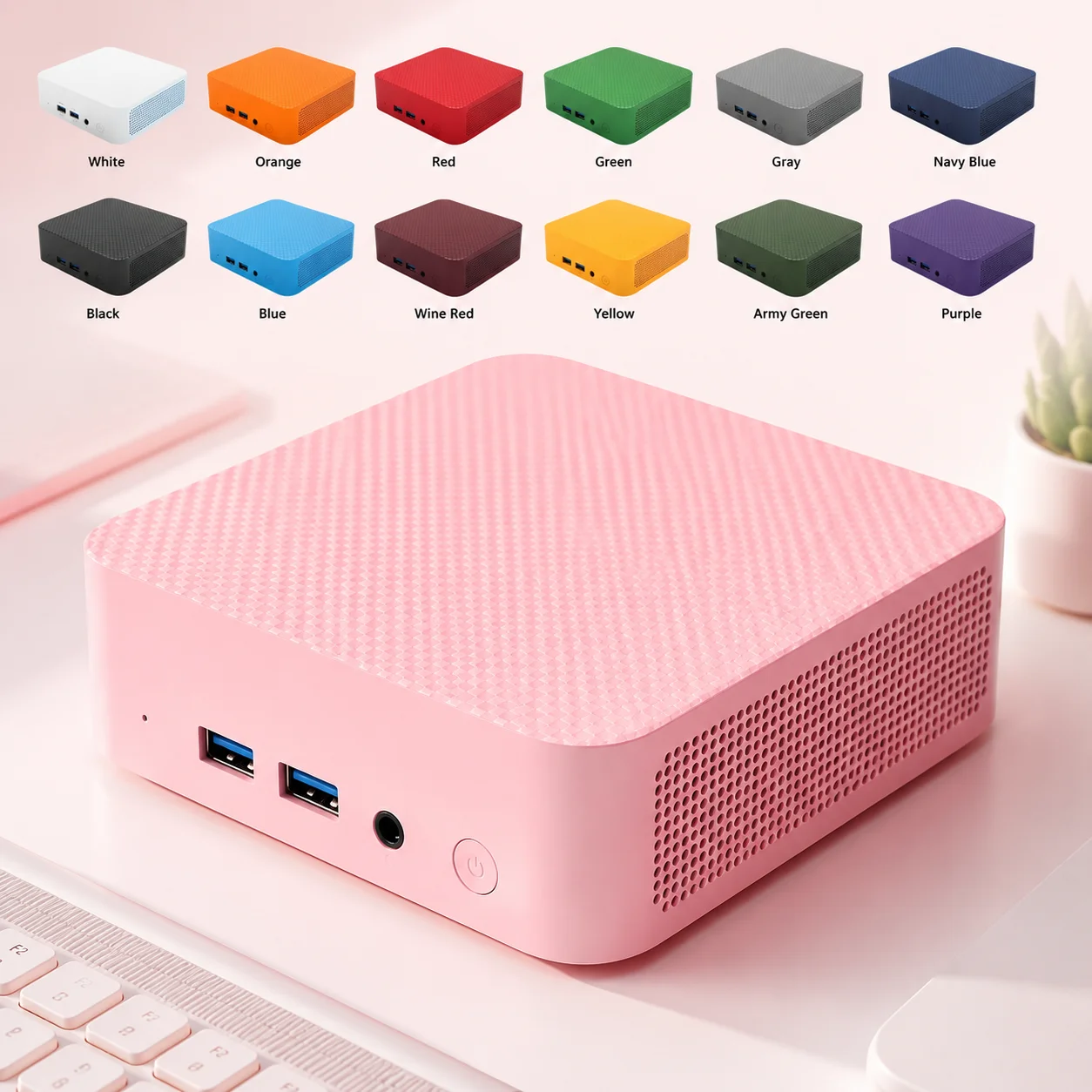Core i3-6100 Portable Mini PC 16GB DDR4 2TB M.2 SSD Triple 4K Output WiFi6 Bluetooth 5.2 High Performance Home Office Max Unit