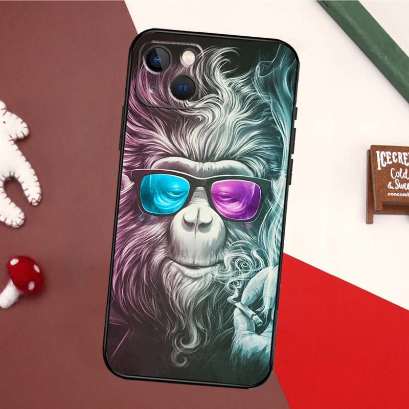 Amazing Monkey Chimpanzee Phone Case For iPhone 16 15 14 13 12 11 Pro XS Max Mini XR X 7 8 Plus Back Cover