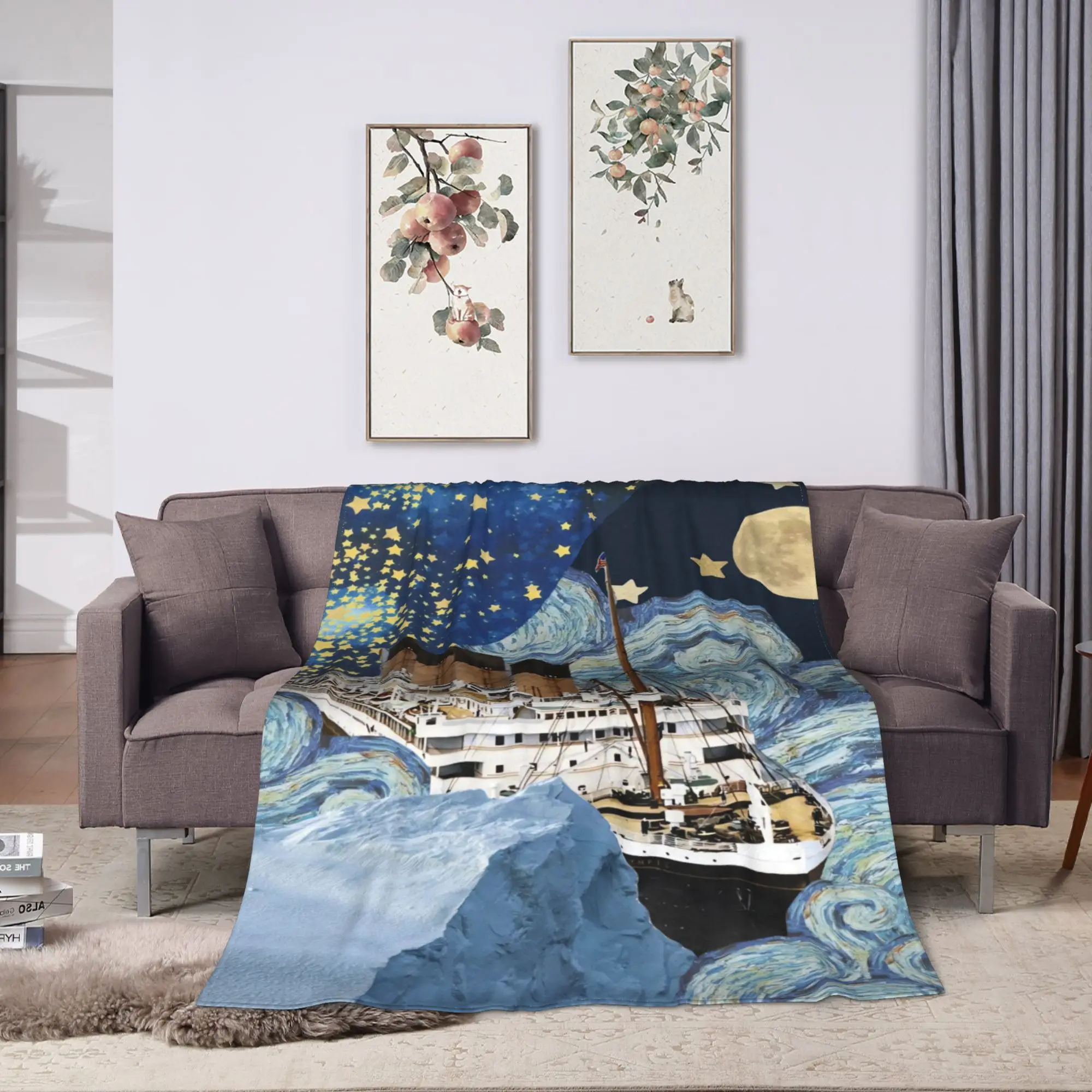 Warm Throw Blanket Travel The Most Popular Ship Of All Times, Titanic Blankets  Flannel Bedspread For Living Room Sofa Bed Cover