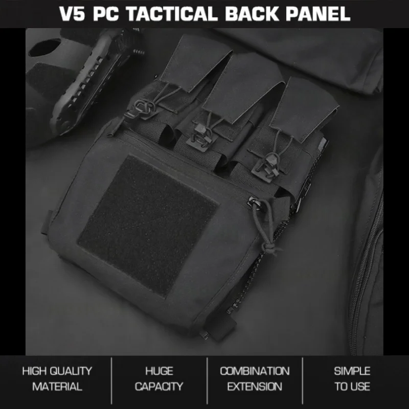 

V5 PC Back Panel Tactical Supplement Plate | MOLLE Compatible Back Panel | For Wilderness Exploration Equipment Accessories