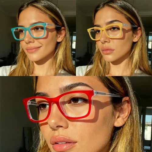 Imagen 2 del producto HONKAN, gafas TR90 magnéticas sin lentes, montura con Clip en gafas de sol polarizadas, gafas de lectura para mujer, gafas graduadas ópticas