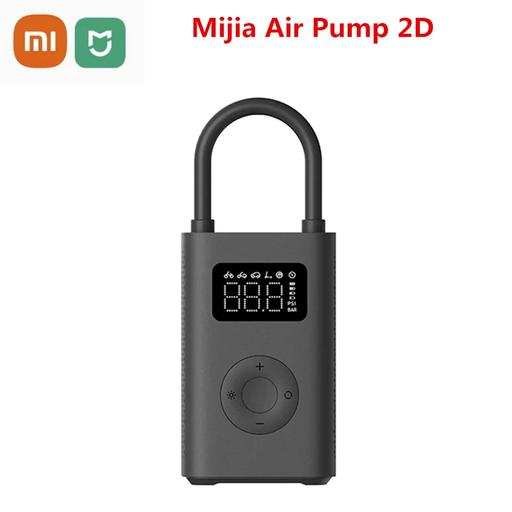 

Новинка 2025 года, надувной воздушный компрессор Xiaomi Mijia, 2D 2000 мАч, портативный надувной воздушный насос 2D для велосипеда, автомобиля, мотоцикла, мяча
