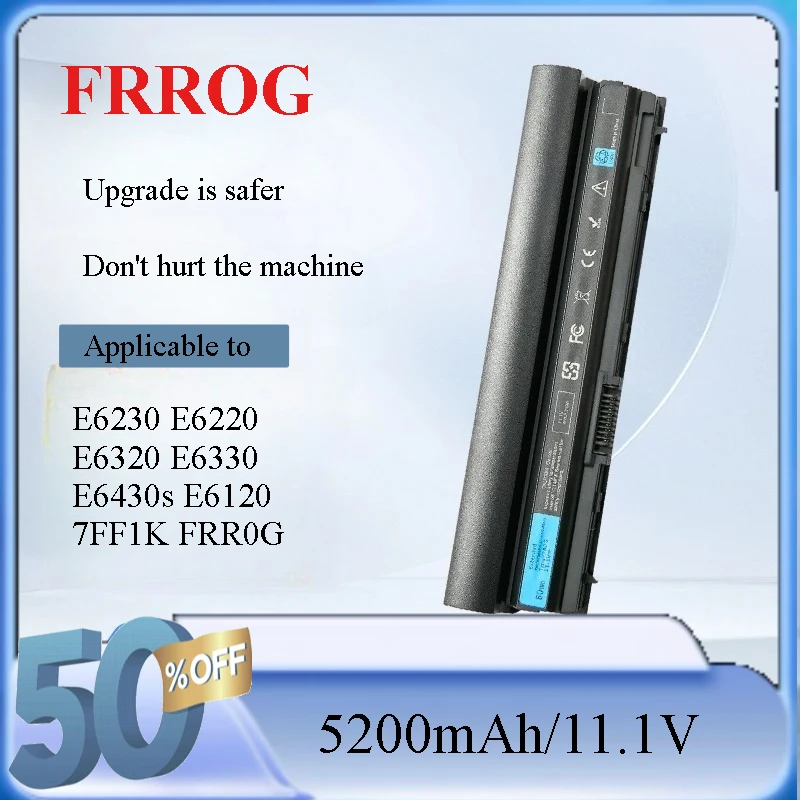for Dell Latitude E6120 E6220 E6230 E6320 E6330 E6430S RR0G RFJMW K4CP5 Y61CV J79X4 7FF1K 823F9 9GXD5 CPXG0 Laptop Battery
