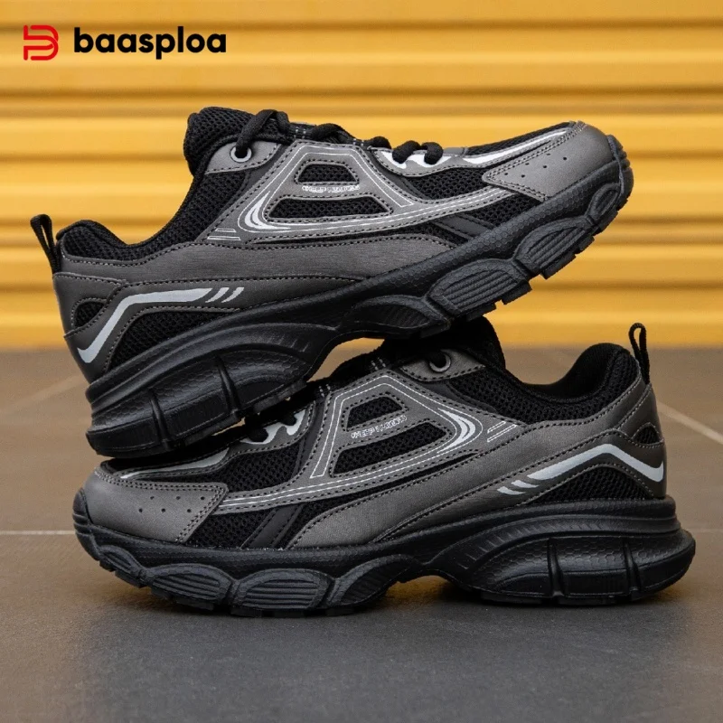 Baasploa Women Sport Shoes Mesh Breathable Lightweight Casual Walking Shoes Female New Comfort Running Shoes Non-slip 35-42