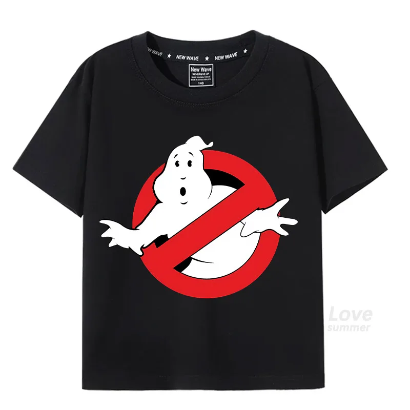 90's Retro Classic Movie Ghostbusters Pattern Tshirt kids girls boyd Tees Streetwear Summer Casual Comfort Trend