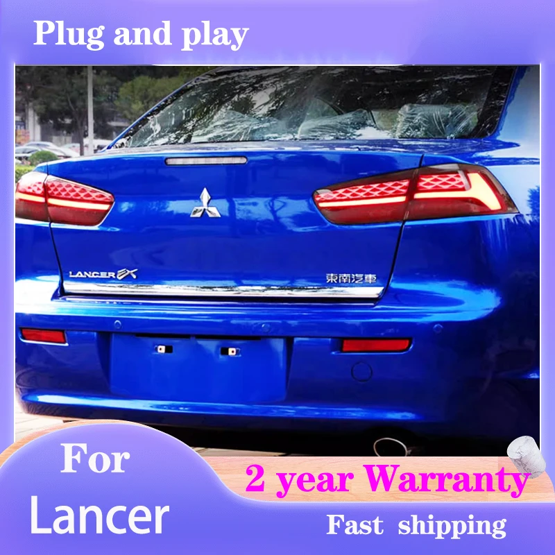 Car Styling for Mitsubishi Lancer Tail Lamp 2009-2016 Lancer EX Taillights Rear DRL Fog Brake Turn Signal Reversing