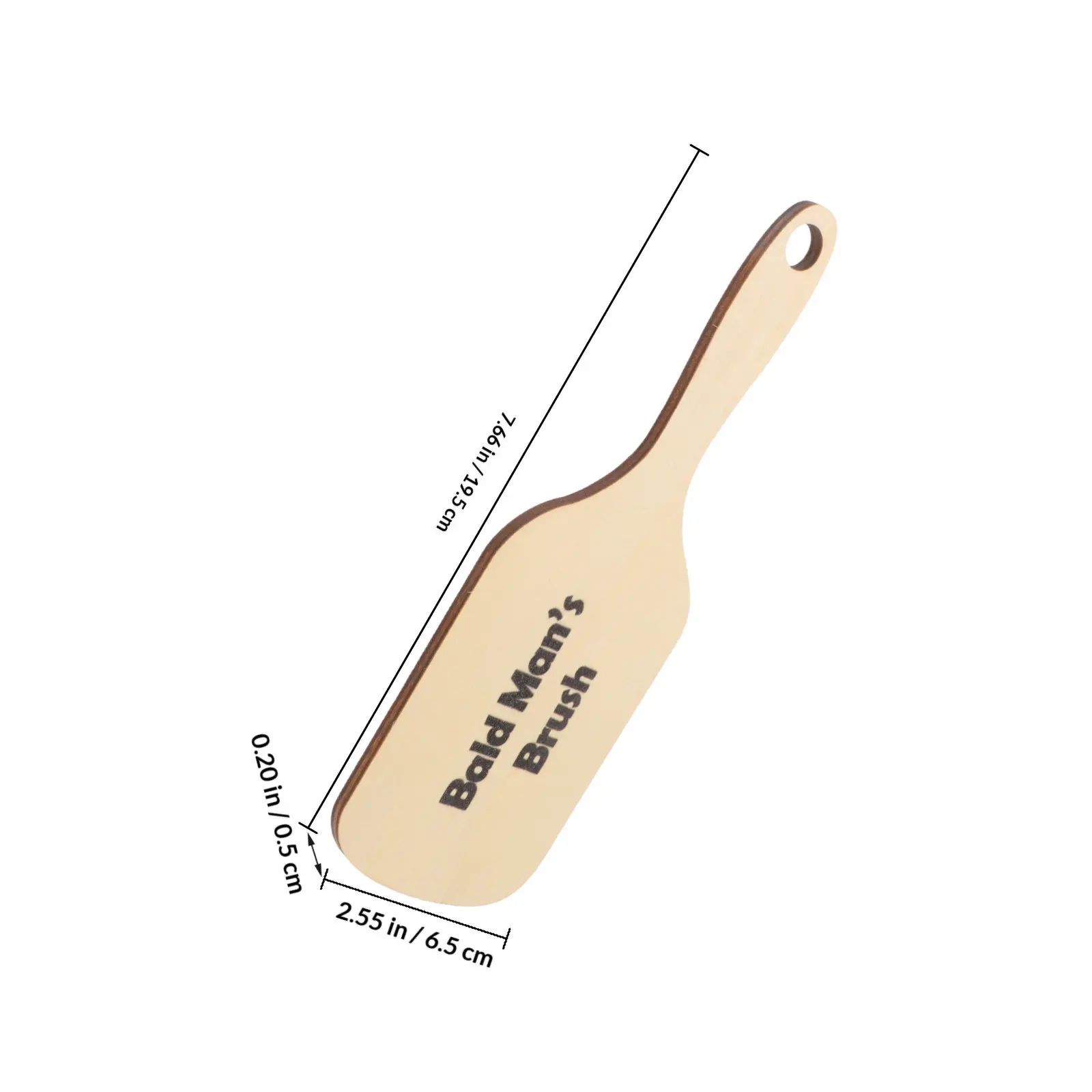 Wood Bald Comb Grooming Hair Brush Large Wide Tooth Funny Prank Clown Costume Comedy Prop Wooden Bald Comb Funny Hair Brush