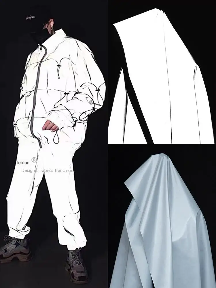 

Светоотражающая ткань, утолщенная Водонепроницаемая износостойкая безопасная ткань, ткань из материала «сделай сам», шитье на метр, чистый полиэстер