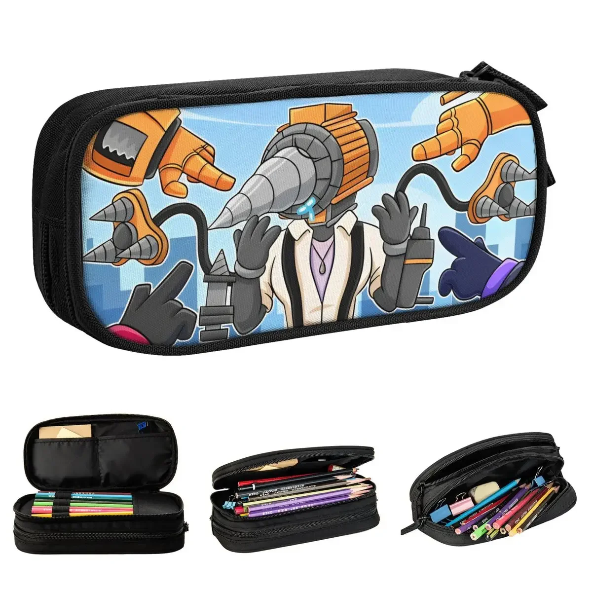 

Interesting Skibidi Toilet Pencil Case Cartoon TV Meme Pen Holder Bag Student Big Capacity School Supplies Cosmetic Pencil Box