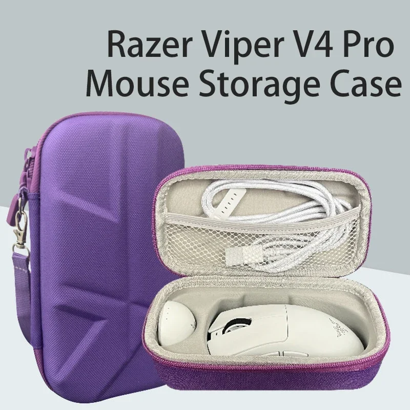 Travel Hard Carrying Case for Razer Viper V4 Pro Gaming Mouse Protective Storage Bag Wireless Gaming Mouse Bag