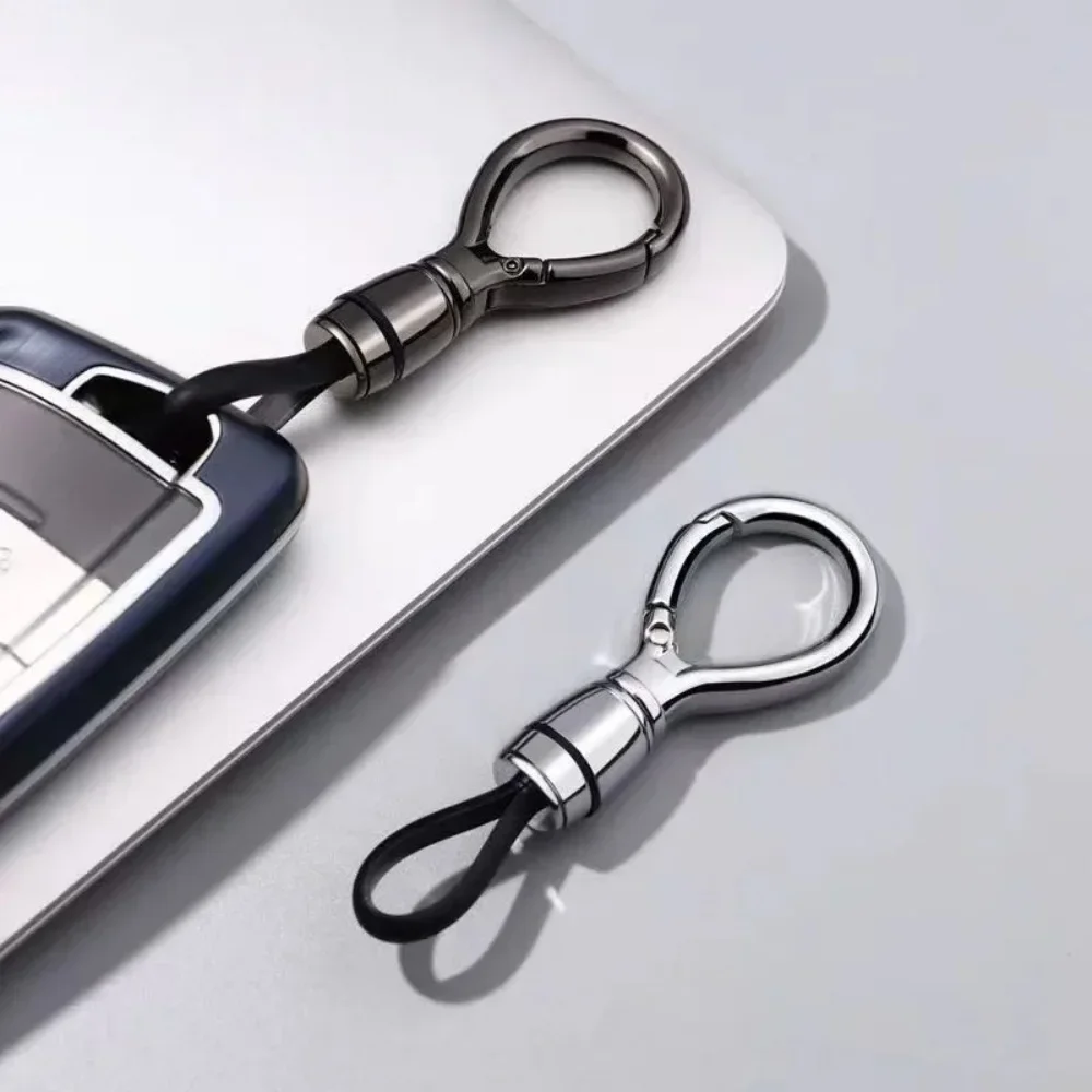 Car Key Chain Pendant Metal Simple Key Chain Men's Waist Hanging Buckle Ring Pendant High-end Business Anti-lost Key Chain