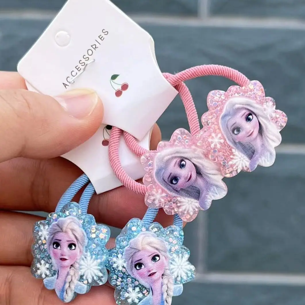 Diseny cartone animato Principessa Frozen Corda per capelli Bambina Forcina Asilo Capelli per bambini Giocattoli di bellezza e moda