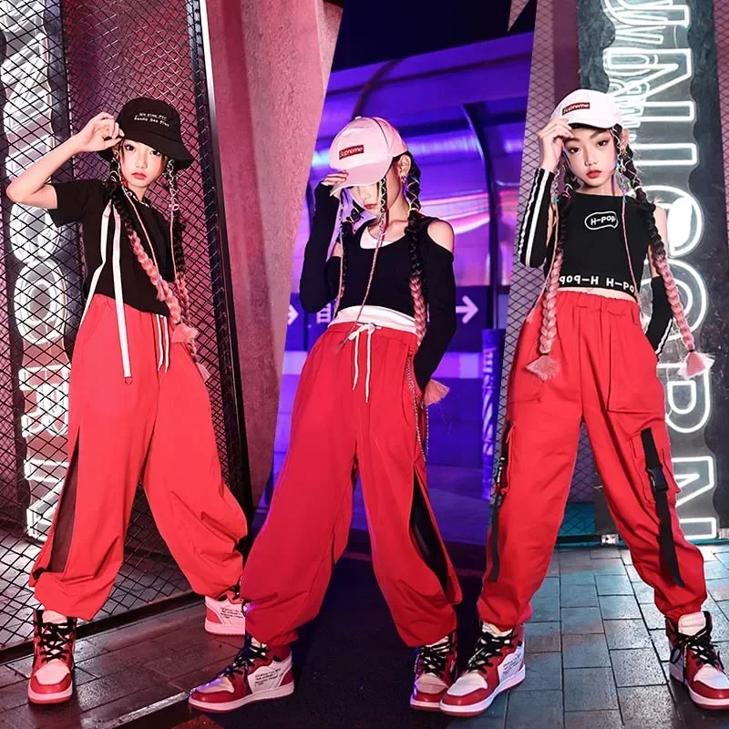 

New Street Dance Suit Girls Hip Hop Jazz Dance Clothes Children's Runway Fashion Clothes Fashion Model Dance Costume