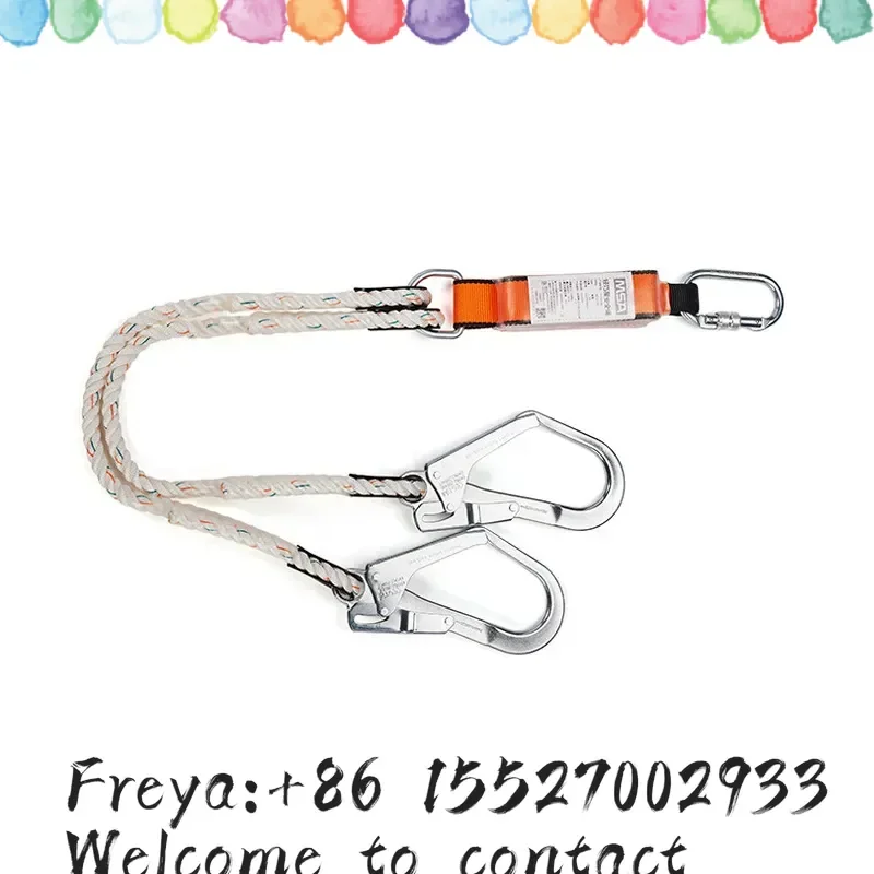 MeiSiAn 10212148 Lightweight Star Safety Rope Single Leg Double Leg Large Hook Ribbon Shock Absorbing Rope