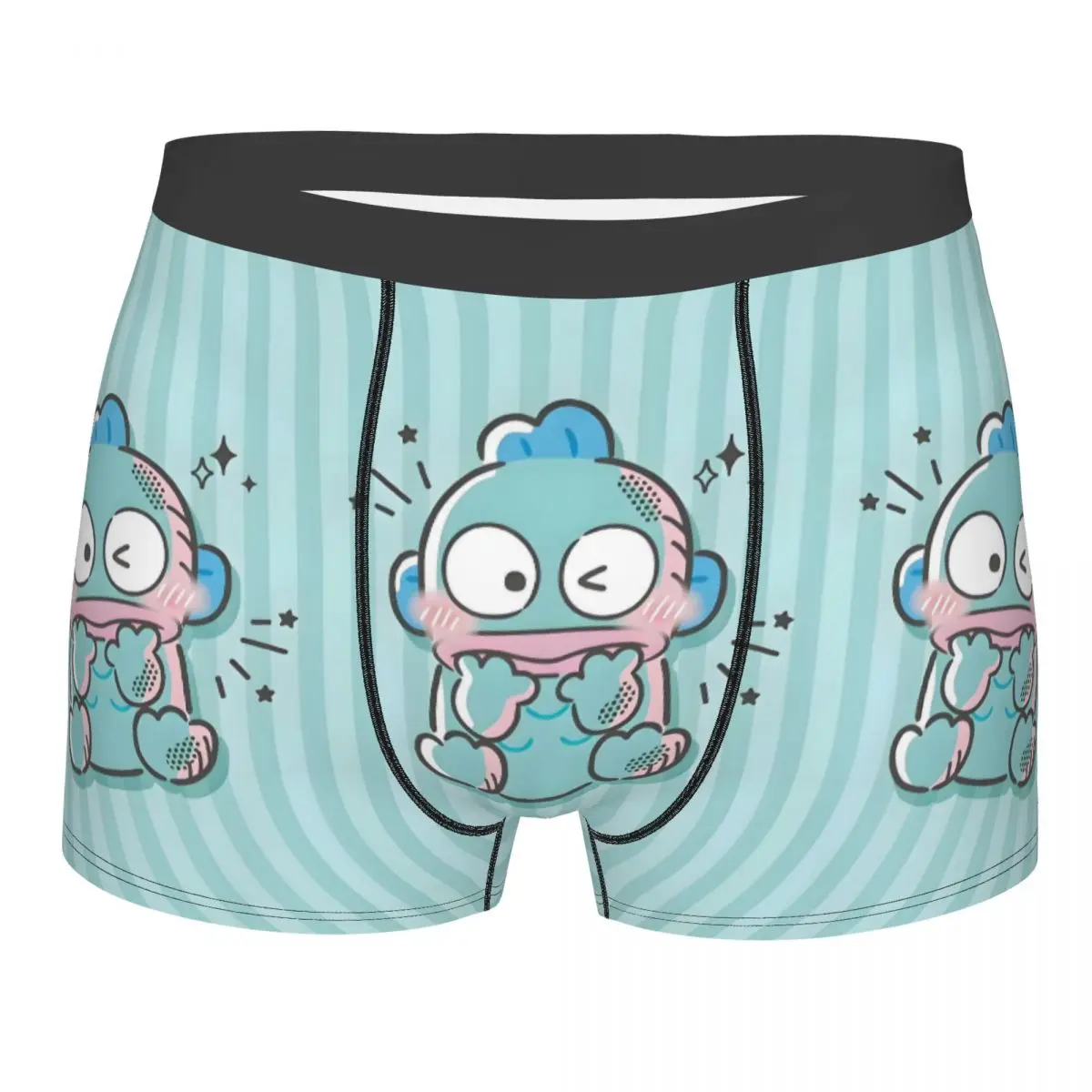 

Шорты-боксеры Hangyodon по индивидуальному заказу для Homme с 3D принтом Ugly Fish Kawaii, нижнее белье с героями мультфильмов аниме, трусы, мягкие трусы