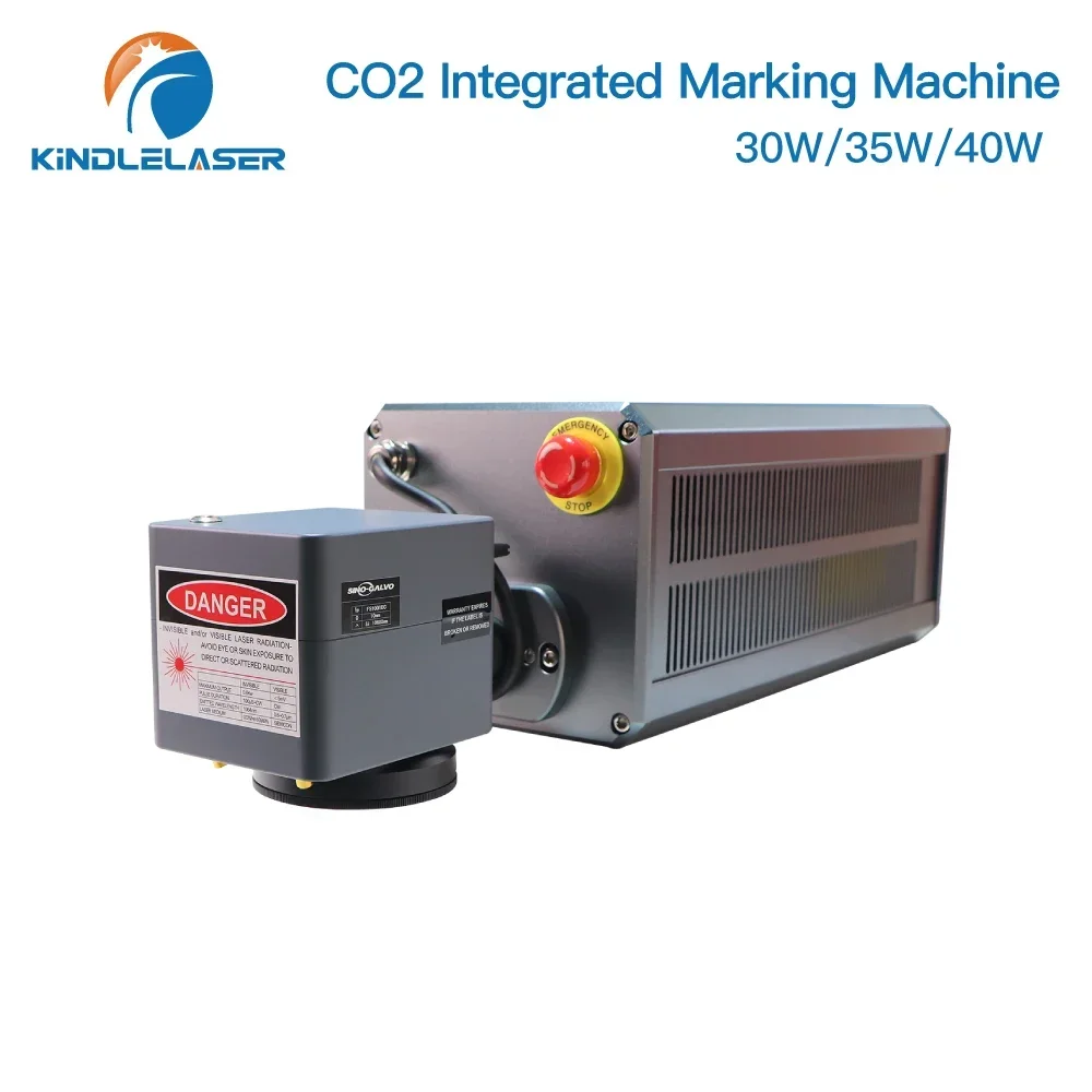 Kindlelaser CO2 Laser Engraver Marking Machine 30W 35W 40W 10.6μm Integrated Structure Body Design Marking Machine CNC Design